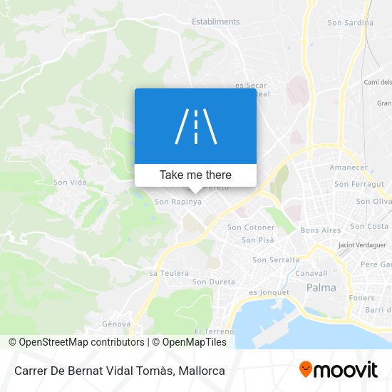Carrer De Bernat Vidal Tomàs map