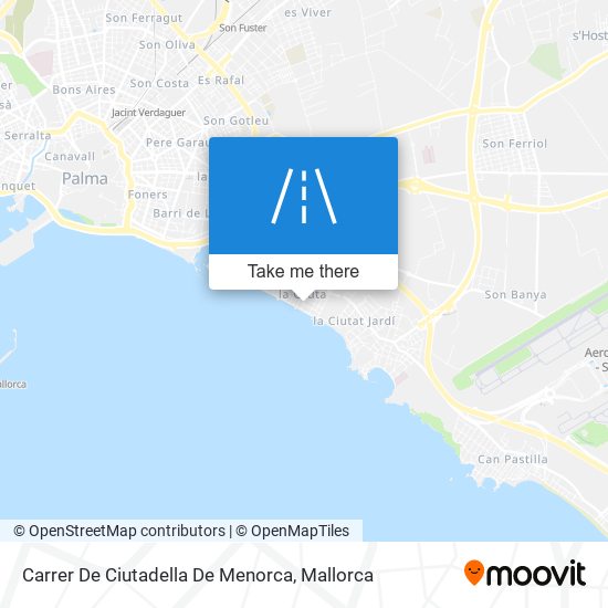 mapa Carrer De Ciutadella De Menorca