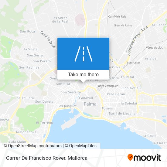 Carrer De Francisco Rover map