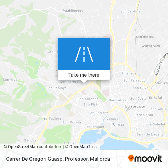 mapa Carrer De Gregori Guasp, Professor