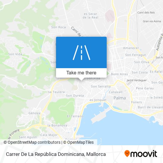 mapa Carrer De La República Dominicana