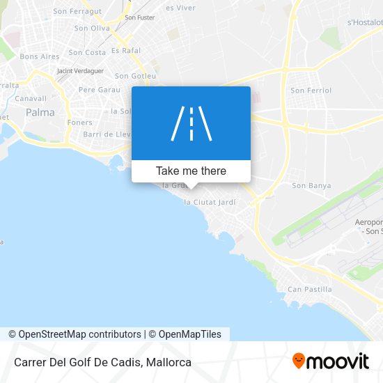 Carrer Del Golf De Cadis map