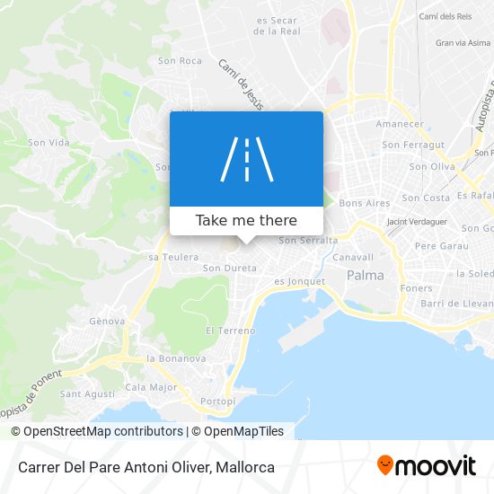 mapa Carrer Del Pare Antoni Oliver