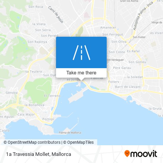 1a Travessia Mollet map