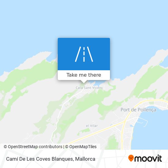 mapa Camí De Les Coves Blanques