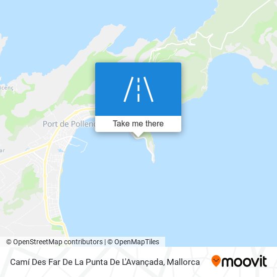 Camí Des Far De La Punta De L'Avançada map