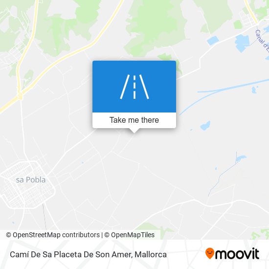 Camí De Sa Placeta De Son Amer map