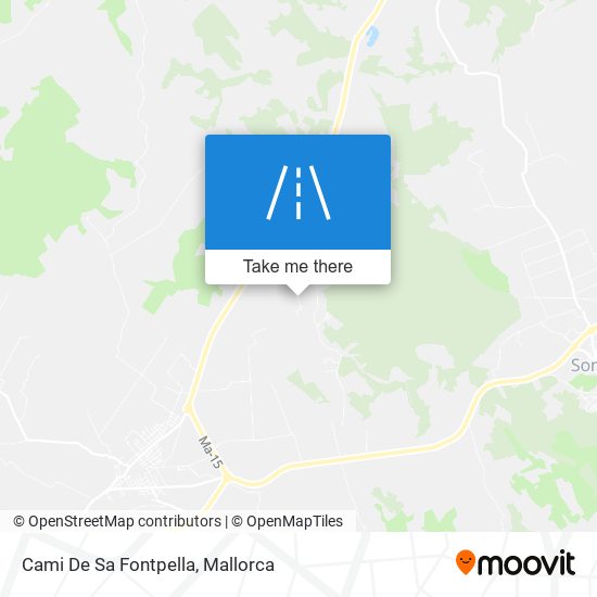 mapa Cami De Sa Fontpella