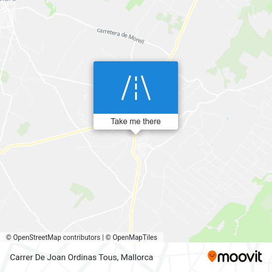 Carrer De Joan Ordinas Tous map