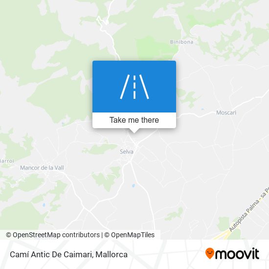 Camí Antic De Caimari map