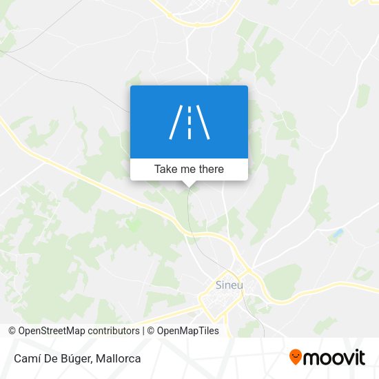 Camí De Búger map