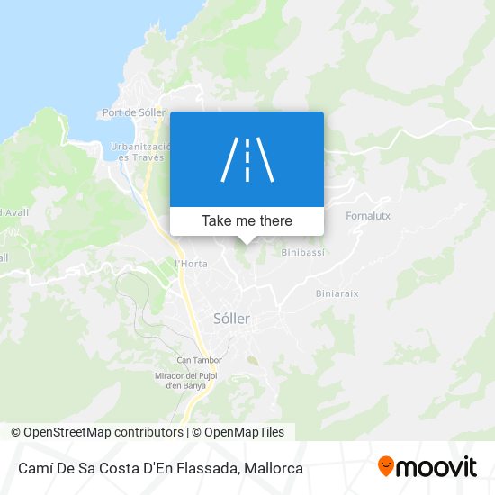 mapa Camí De Sa Costa D'En Flassada