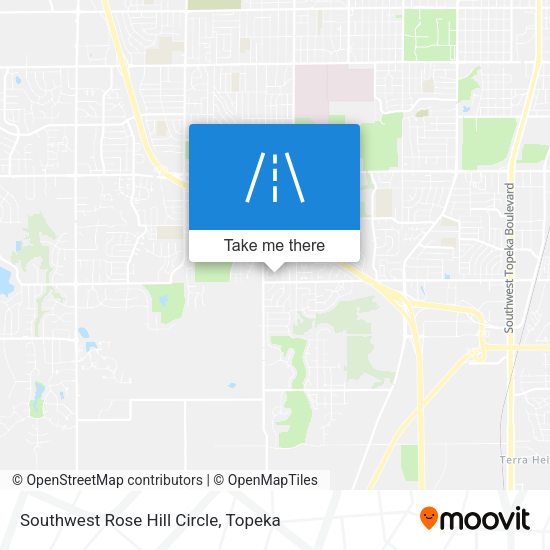 Southwest Rose Hill Circle map