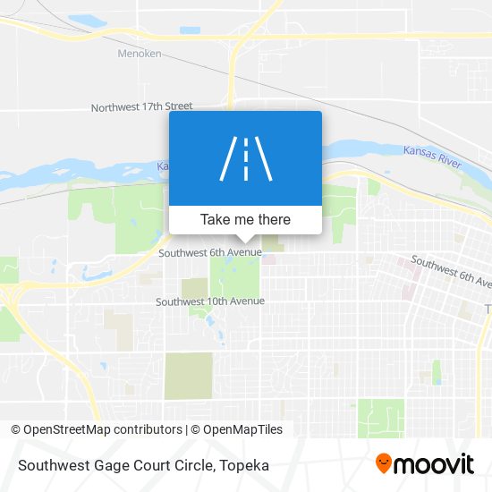 Southwest Gage Court Circle map