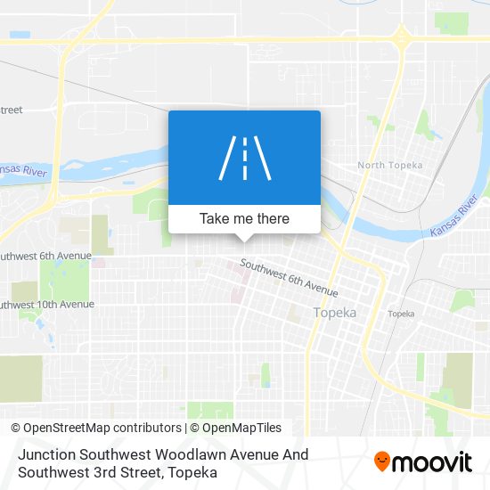 Junction Southwest Woodlawn Avenue And Southwest 3rd Street map