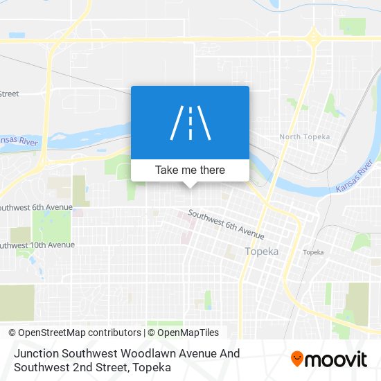 Junction Southwest Woodlawn Avenue And Southwest 2nd Street map