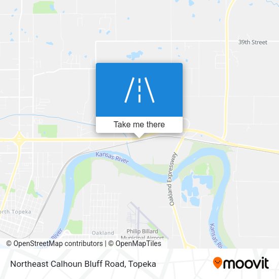 Northeast Calhoun Bluff Road map