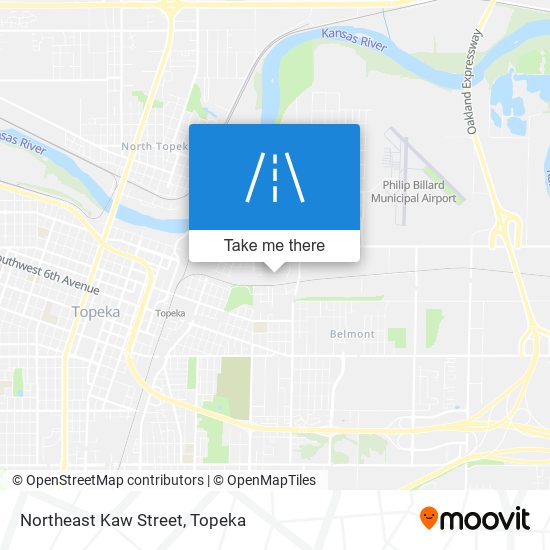 Mapa de Northeast Kaw Street