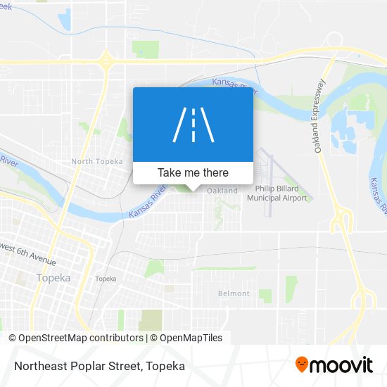 Northeast Poplar Street map