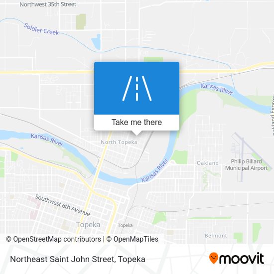 Northeast Saint John Street map