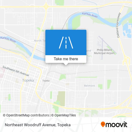 Northeast Woodruff Avenue map