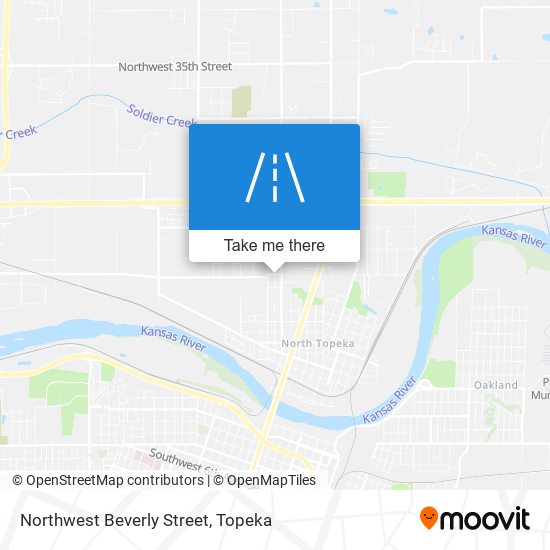 Northwest Beverly Street map