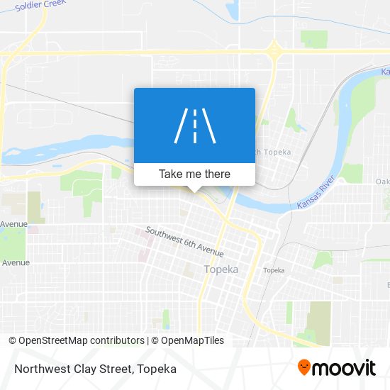 Northwest Clay Street map