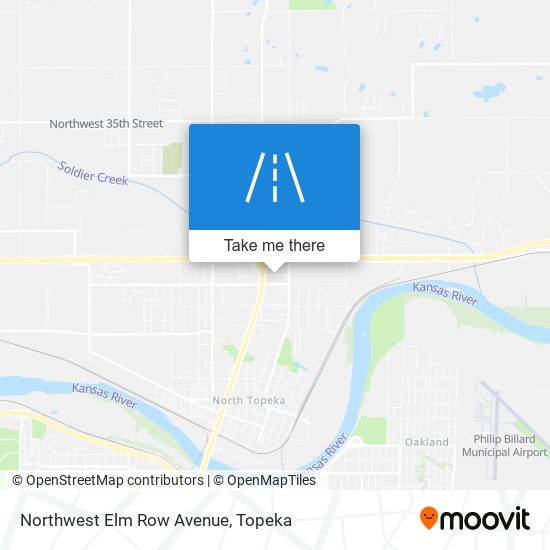 Northwest Elm Row Avenue map