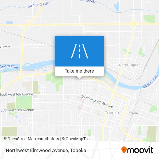 Northwest Elmwood Avenue map