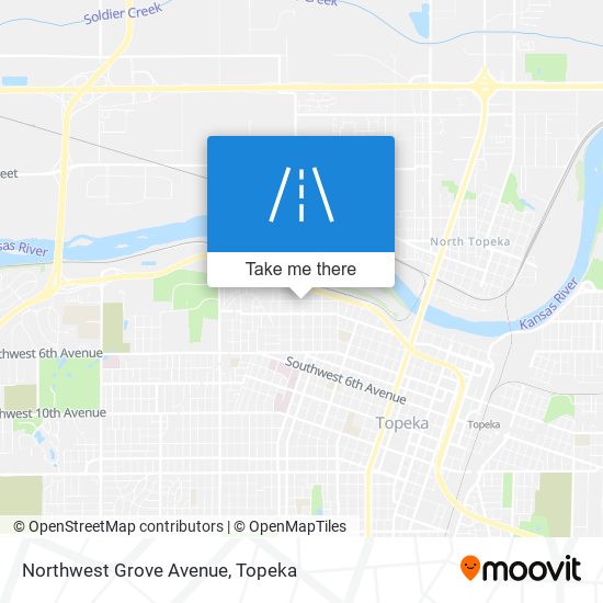 Northwest Grove Avenue map