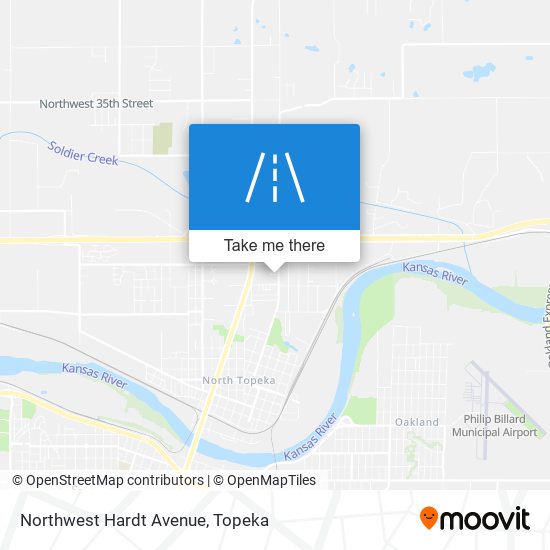 Northwest Hardt Avenue map