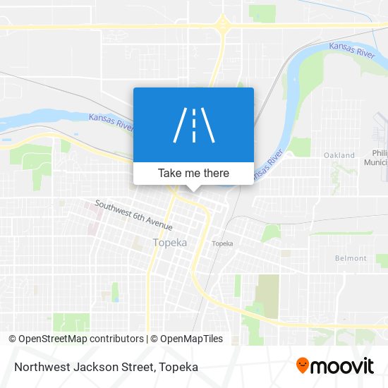 Northwest Jackson Street map