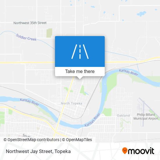 Northwest Jay Street map