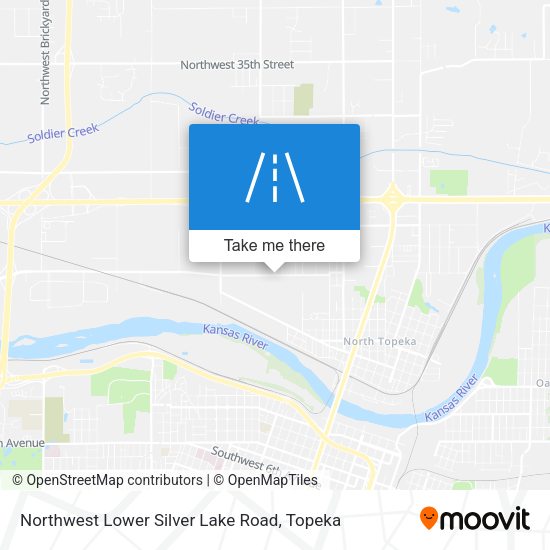Northwest Lower Silver Lake Road map