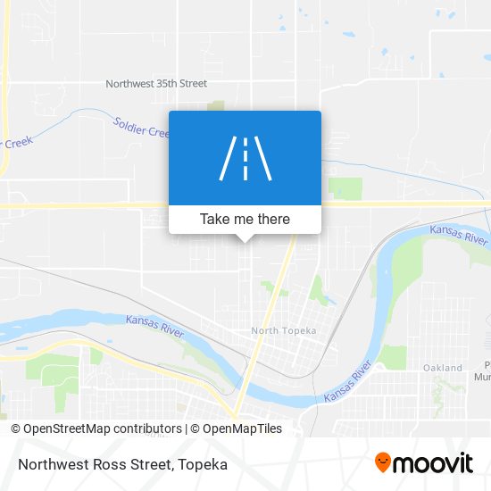Northwest Ross Street map