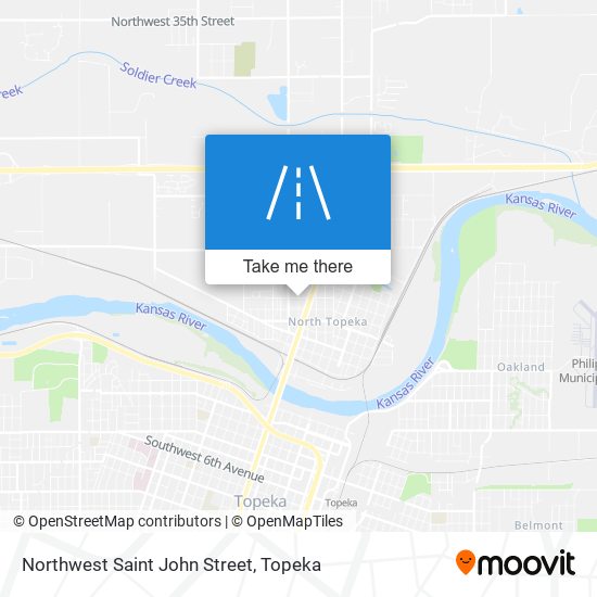 Northwest Saint John Street map