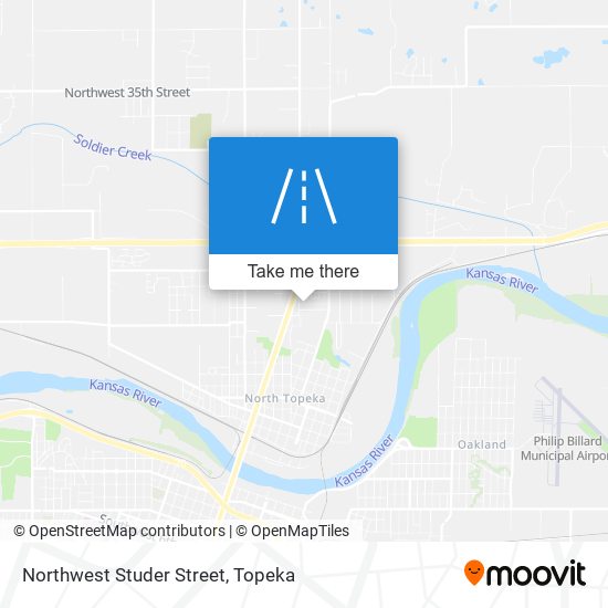 Northwest Studer Street map