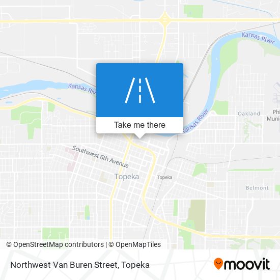 Northwest Van Buren Street map
