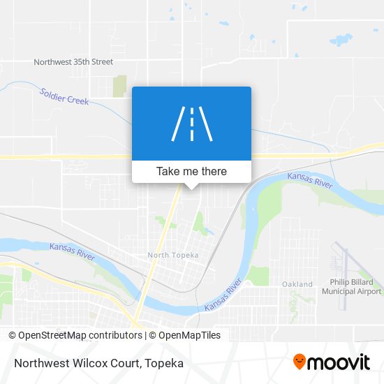 Northwest Wilcox Court map