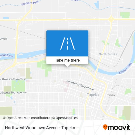 Northwest Woodlawn Avenue map