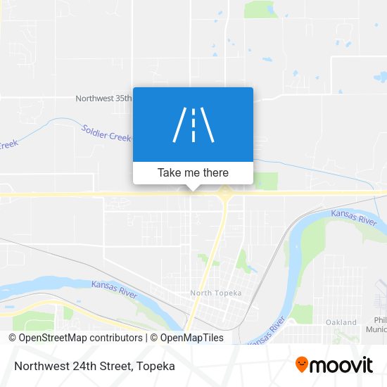 Northwest 24th Street map