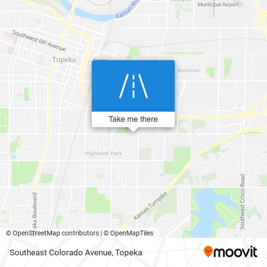 Southeast Colorado Avenue map