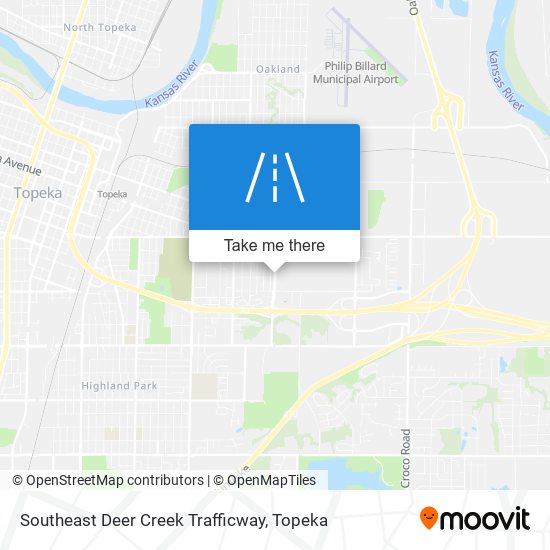 Southeast Deer Creek Trafficway map
