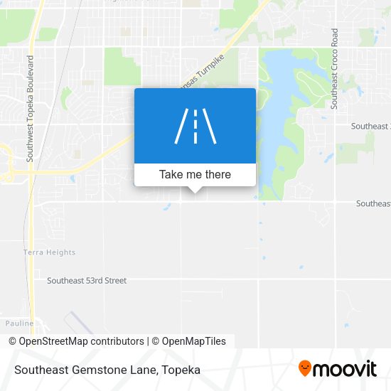 Southeast Gemstone Lane map
