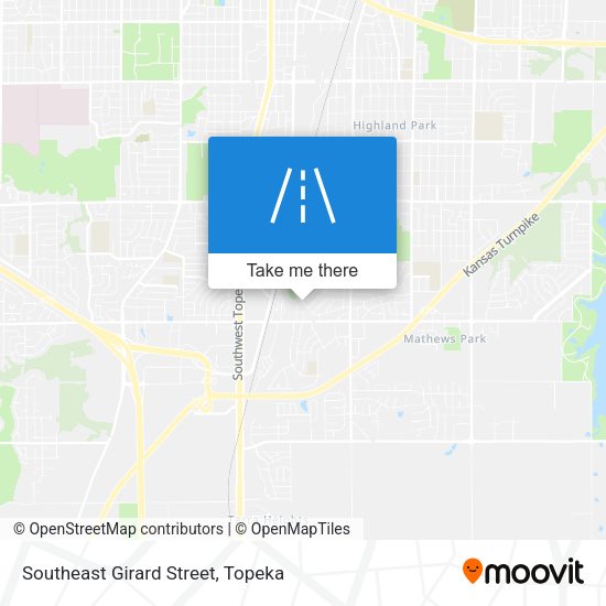 Southeast Girard Street map