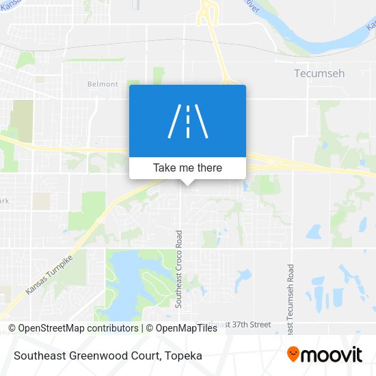 Southeast Greenwood Court map