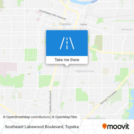 Southeast Lakewood Boulevard map