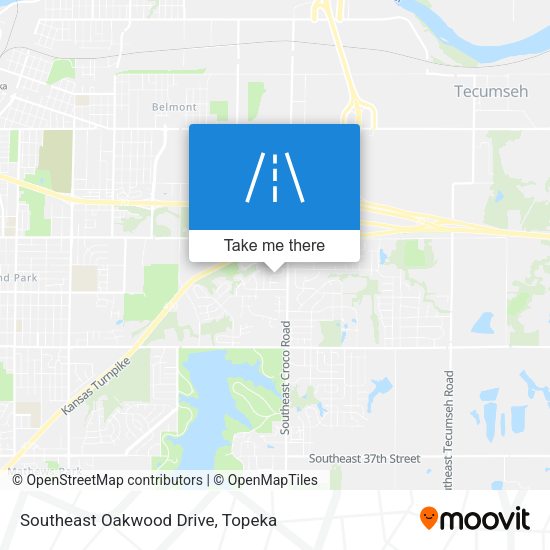Southeast Oakwood Drive map