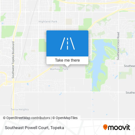 Southeast Powell Court map