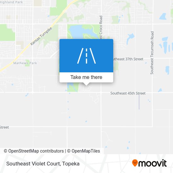 Southeast Violet Court map